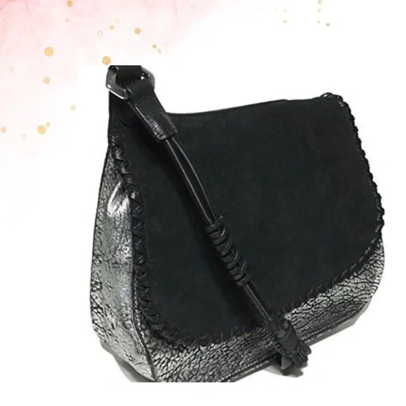 orYany Leather/Suede Flap Shoulder Bag NWT - Picture 7 of 7